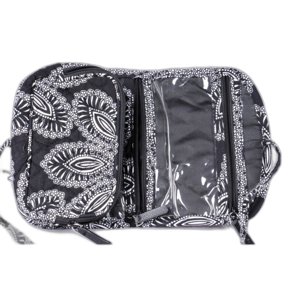 Vera Bradley Sm Black and White Travel bag/makeup with Tie Closure - Picture 8 of 8